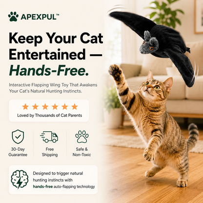APEXPUL™ FlutterPal Interactive Cat Toy