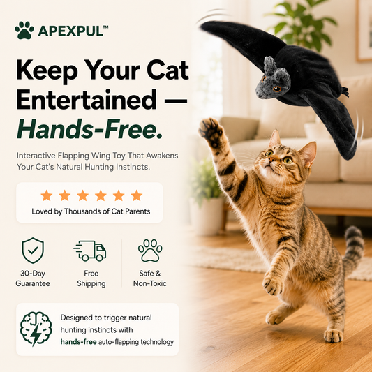 APEXPUL™ FlutterPal Interactive Cat Toy