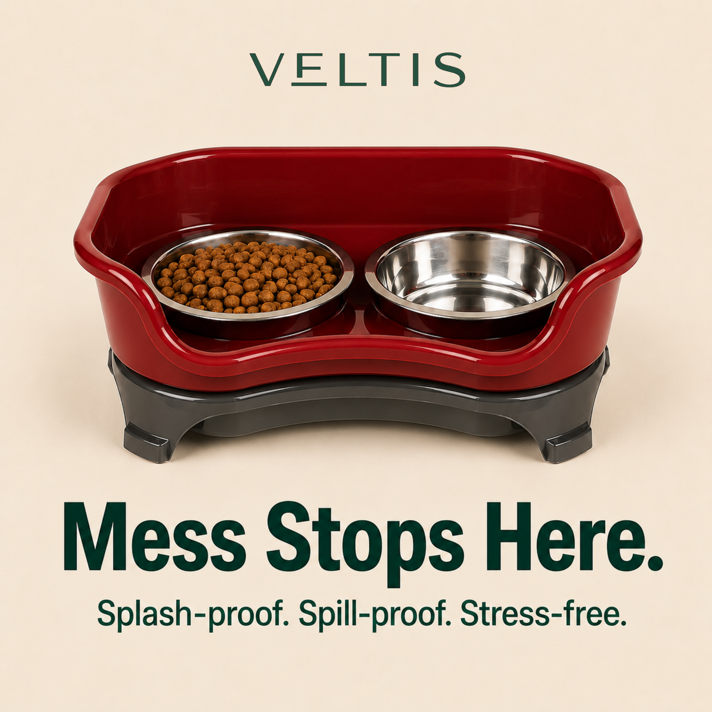 APEXPUL™ NeatGuard 2-in-1 Anti-Splash Pet Feeder