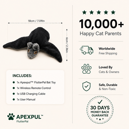 APEXPUL™ FlutterPal Interactive Cat Toy
