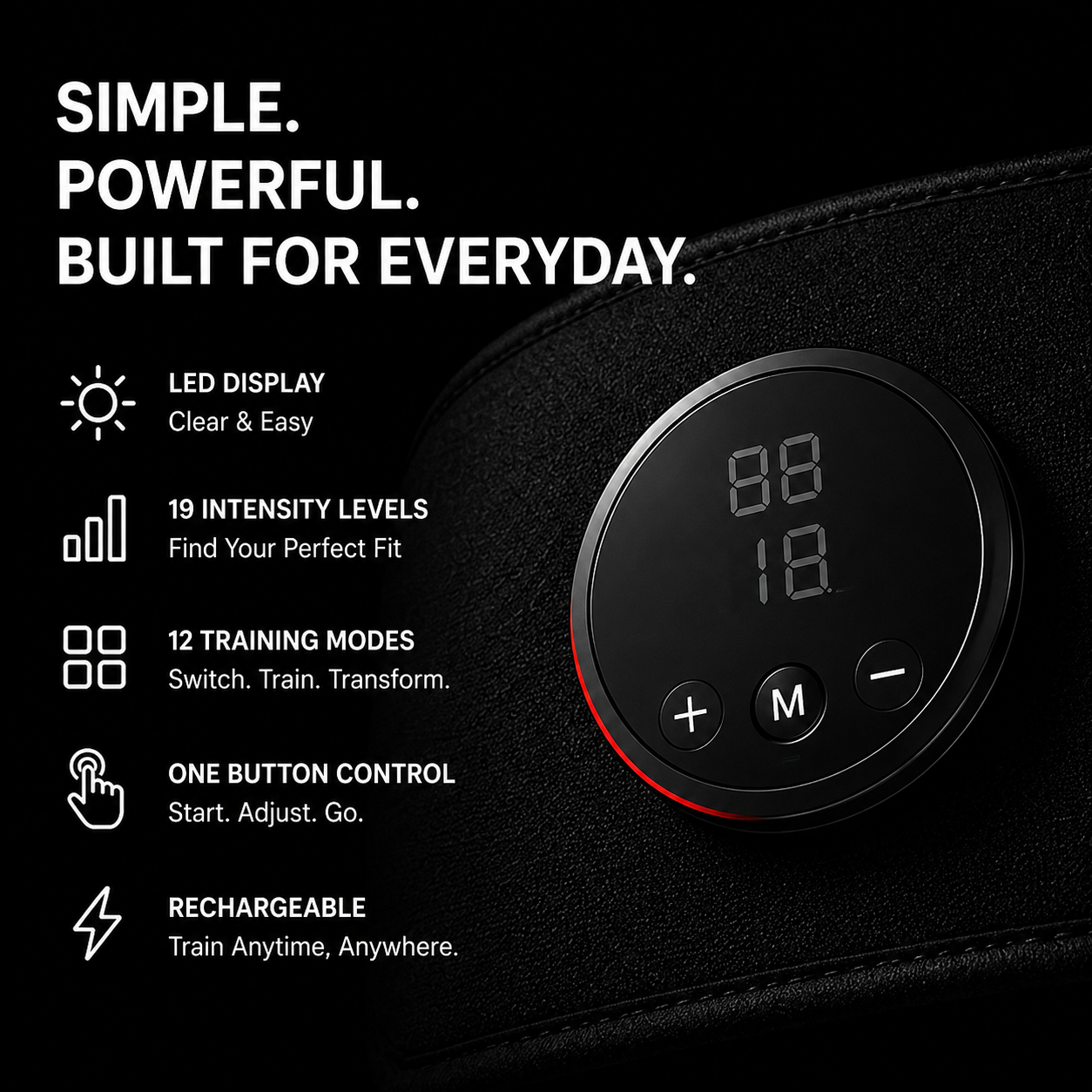 APEXPUL™ CoreForce Ultra — EMS Muscle Stimulator