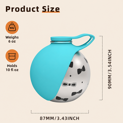 APEXPUL™ WalkSip 2 in 1 stainless steel portable dog bowl