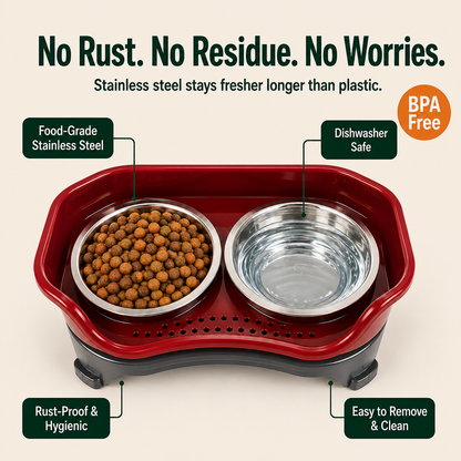 APEXPUL™ NeatGuard 2-in-1 Anti-Splash Pet Feeder