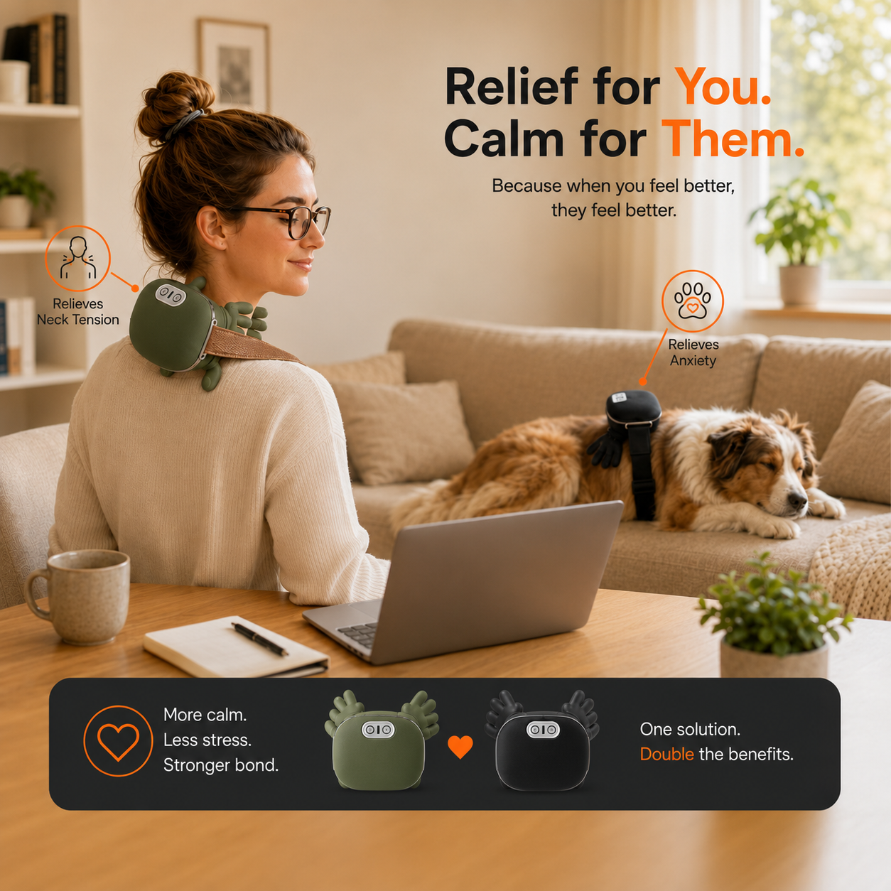APEXPUL™ Calming Massager: For Pets & People 🐶