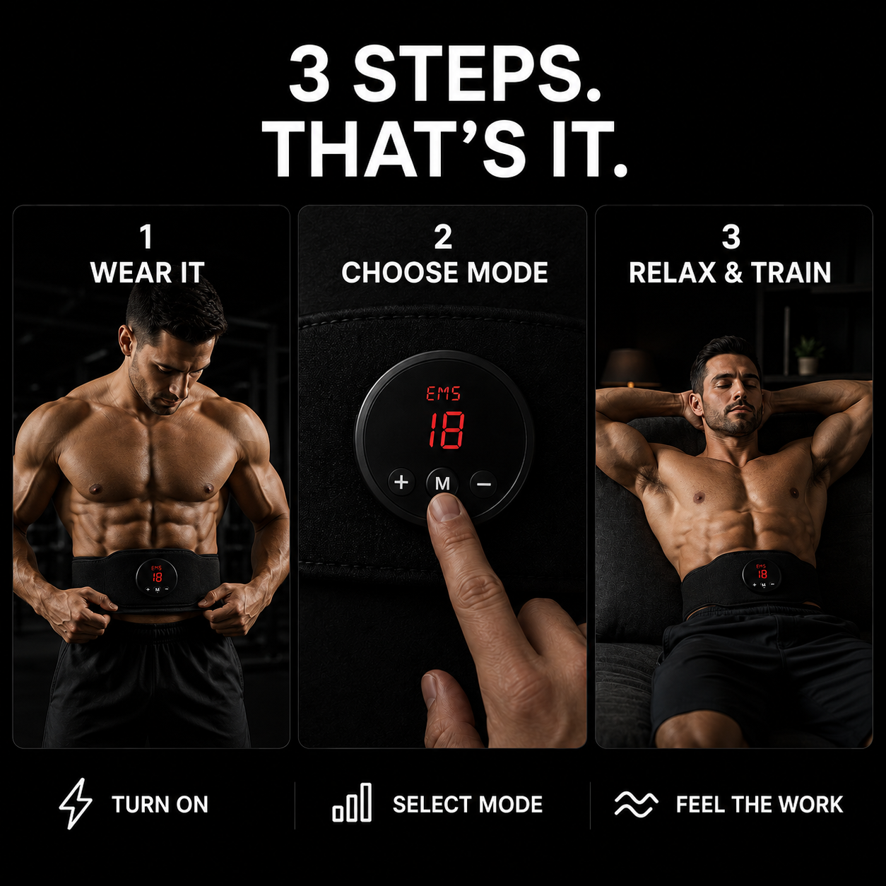 APEXPUL™ CoreForce Ultra — EMS Muscle Stimulator