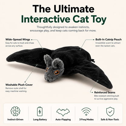 APEXPUL™ FlutterPal Interactive Cat Toy