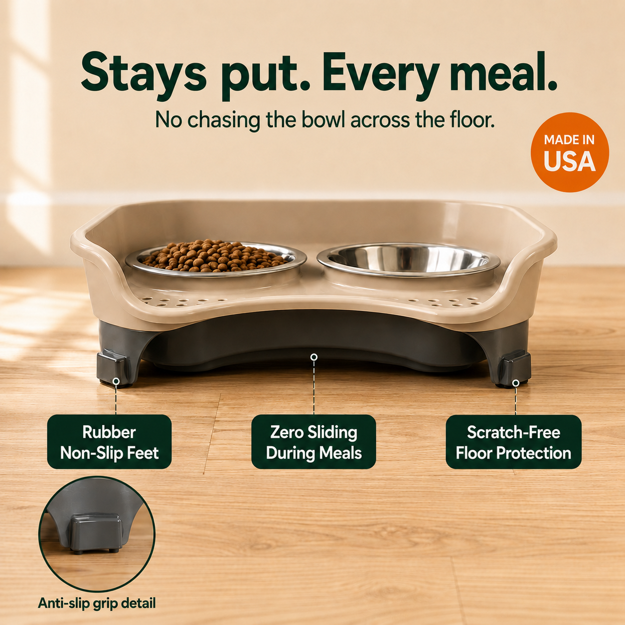 APEXPUL™ NeatGuard 2-in-1 Anti-Splash Pet Feeder