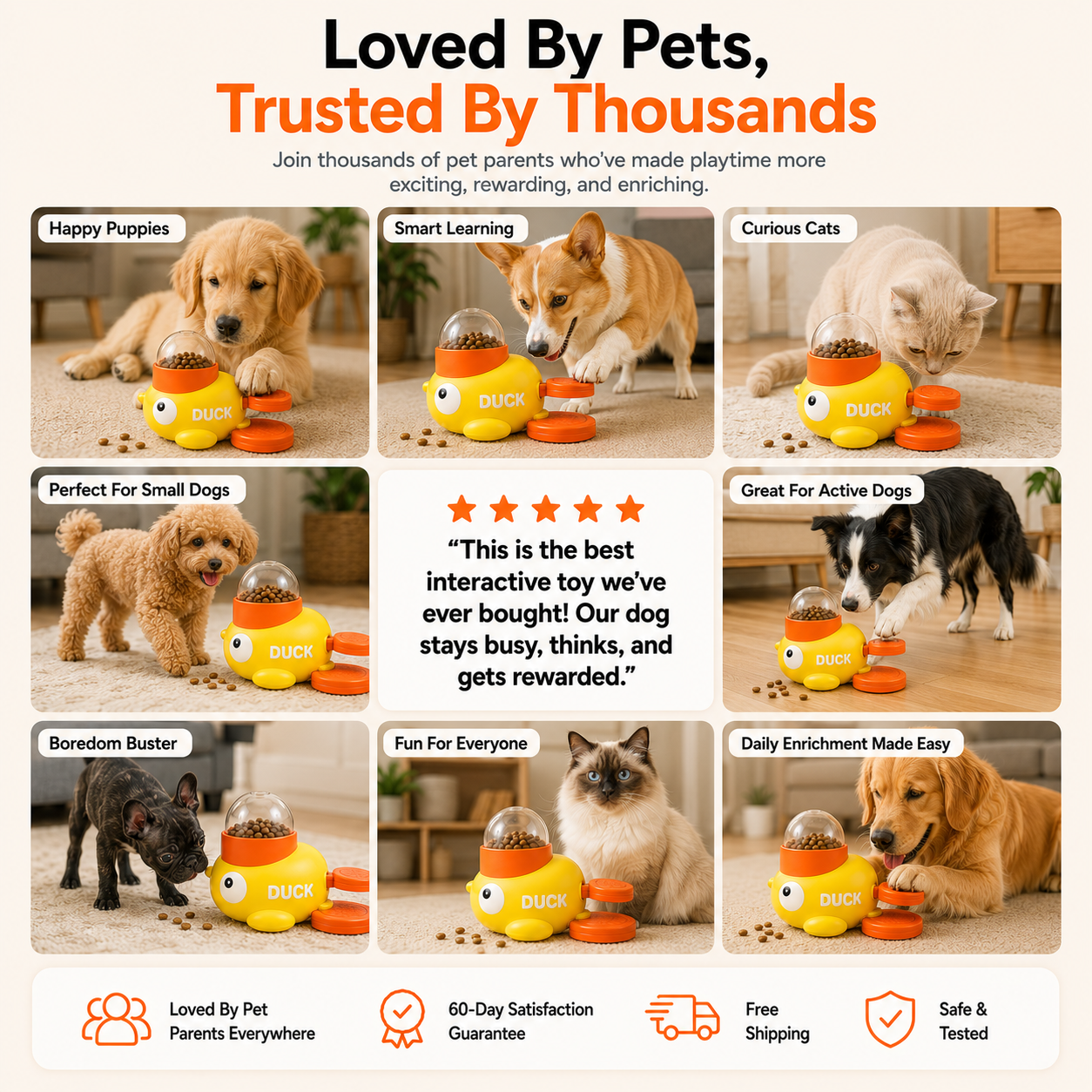 APEXPUL™ DuckGenius — 3-in-1 Treat Dispenser, Puzzle & Slow Feeder