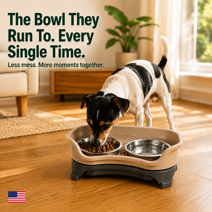 APEXPUL™ NeatGuard 2-in-1 Anti-Splash Pet Feeder