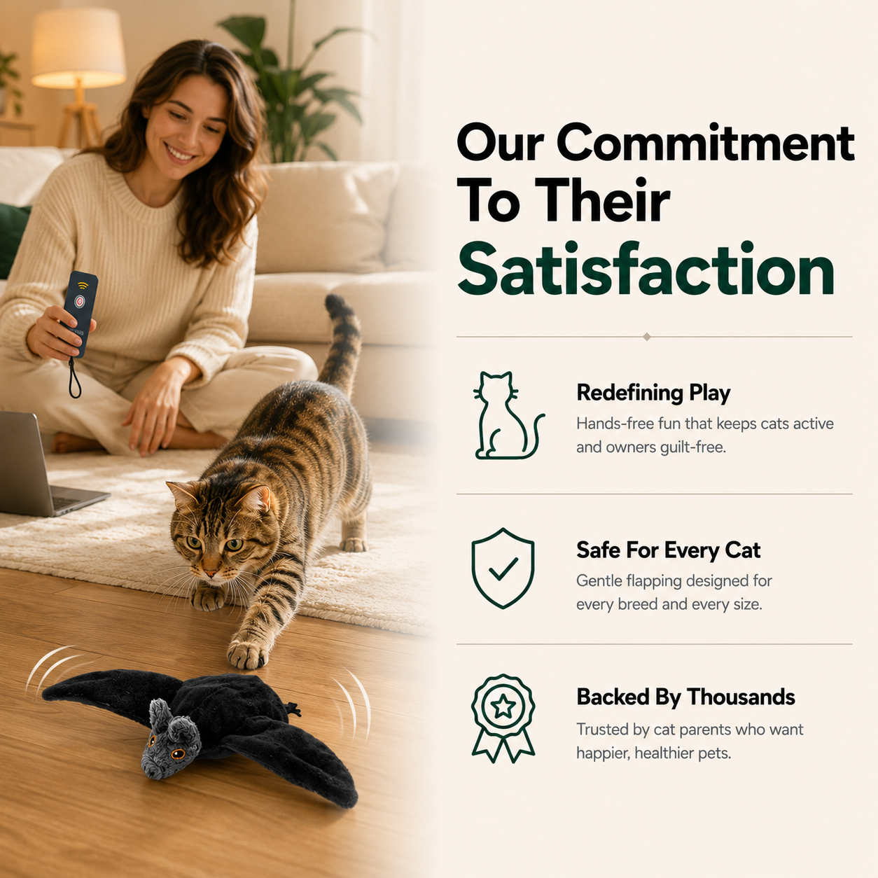 APEXPUL™ FlutterPal Interactive Cat Toy