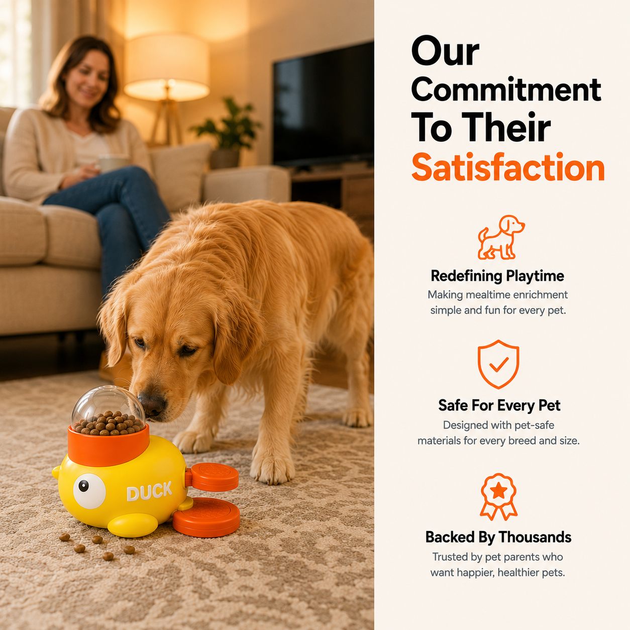 APEXPUL™ DuckGenius — 3-in-1 Treat Dispenser, Puzzle & Slow Feeder
