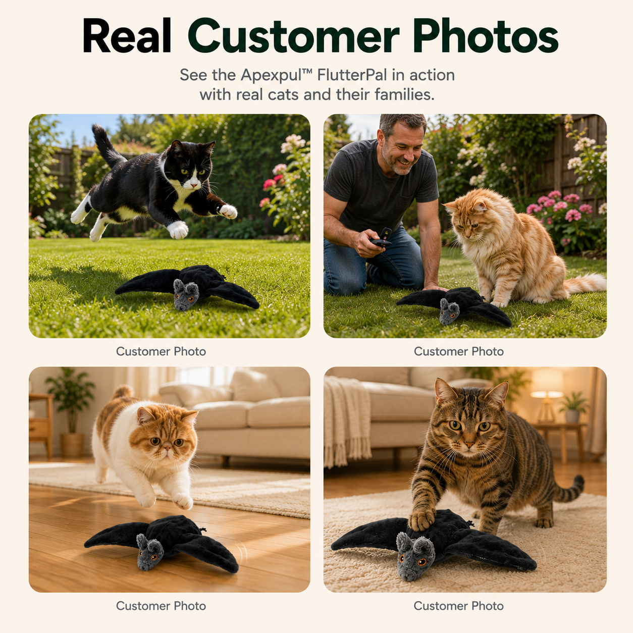 APEXPUL™ FlutterPal Interactive Cat Toy