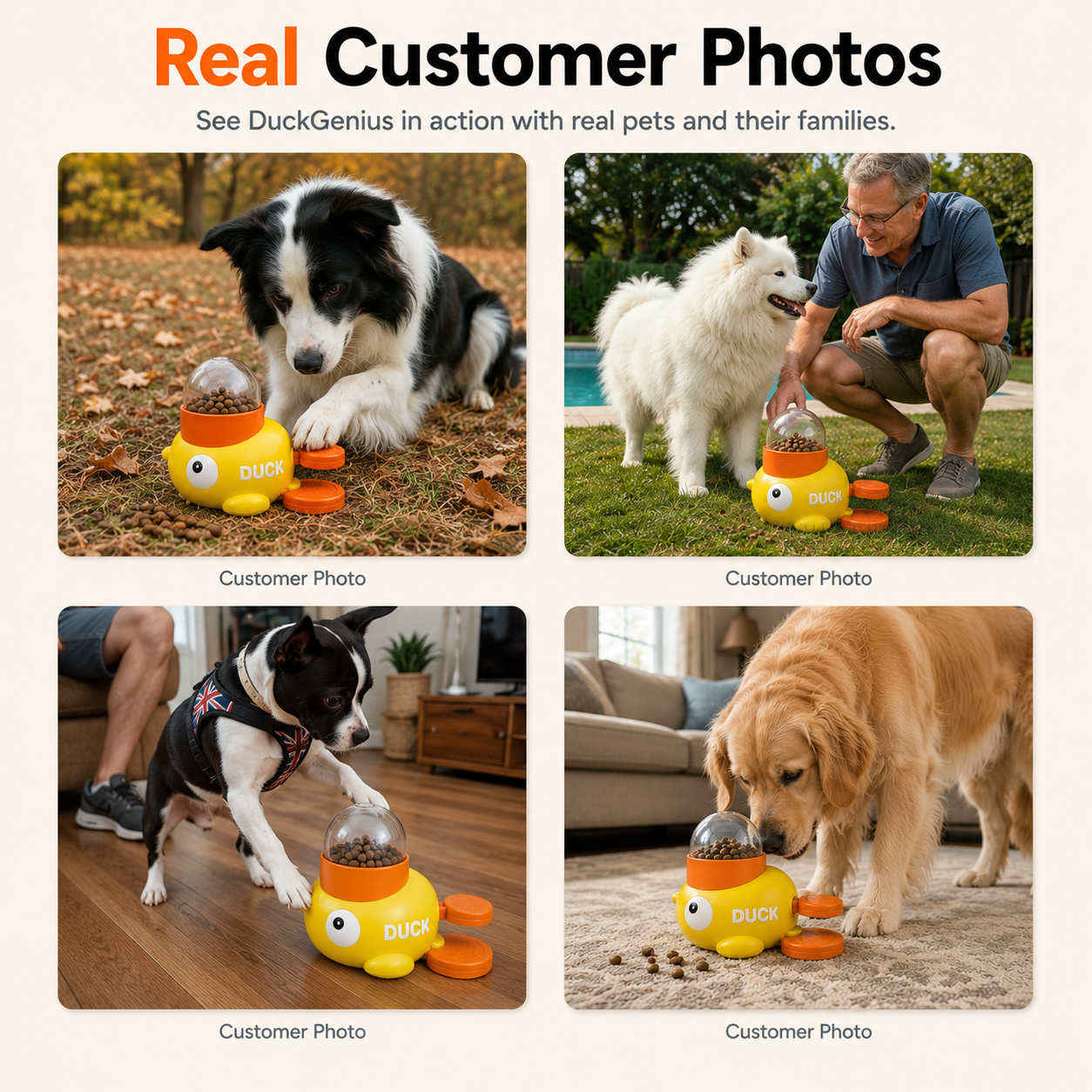 APEXPUL™ DuckGenius — 3-in-1 Treat Dispenser, Puzzle & Slow Feeder
