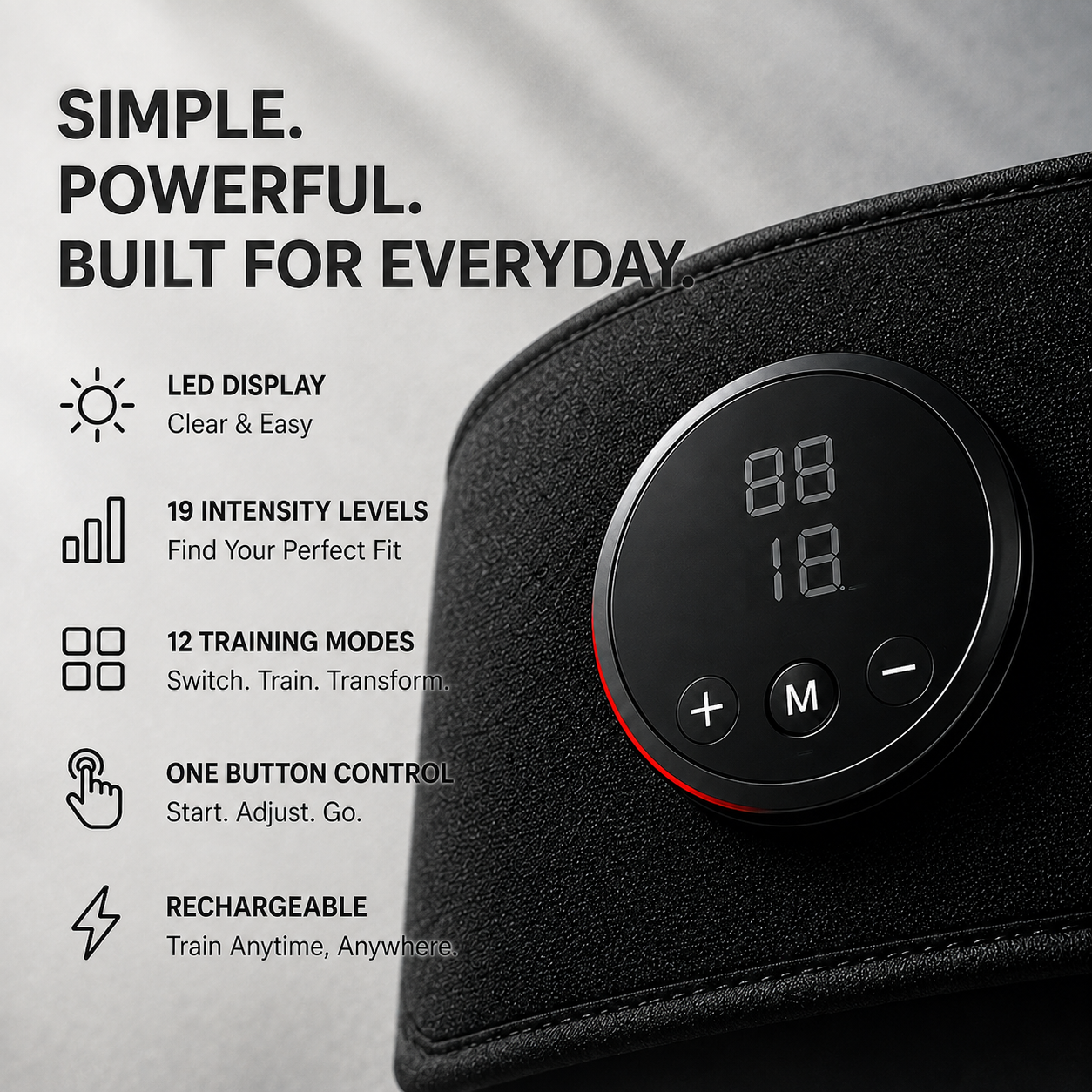APEXPUL™ CoreForce Ultra — EMS Muscle Stimulator